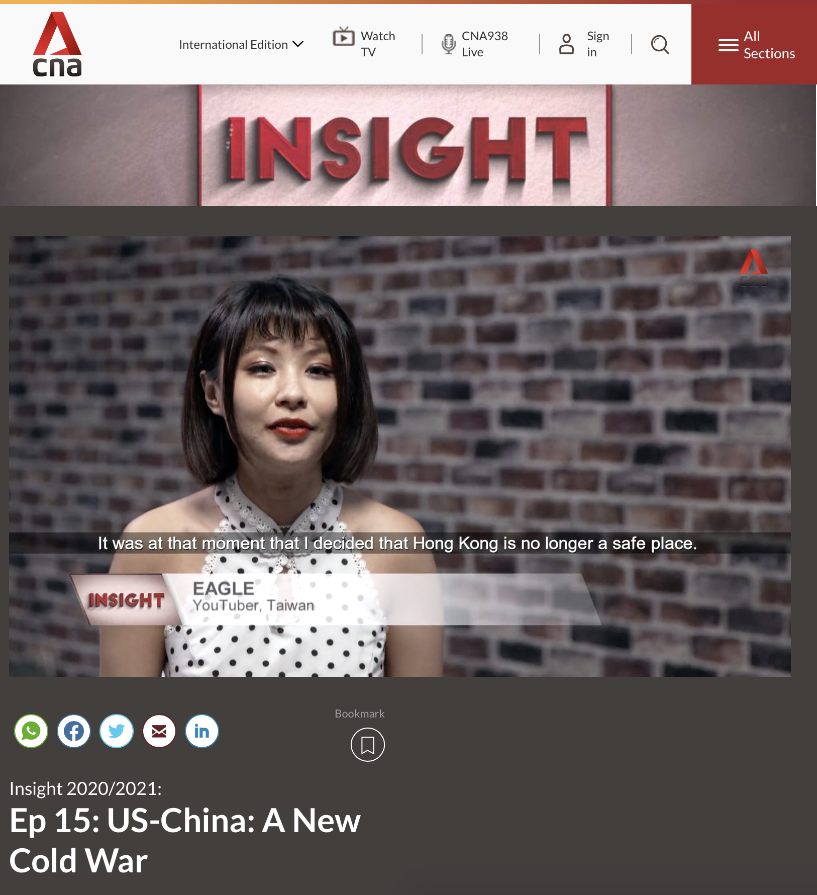 《CNA》US-China: A New Cold War 截圖 1